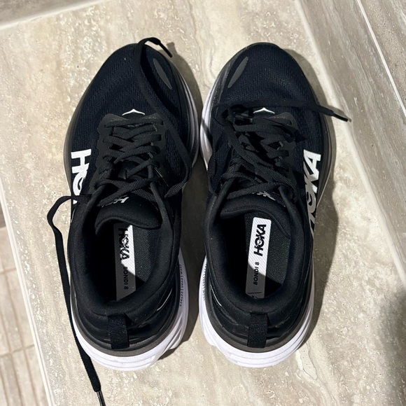 Hoka Black and White Running Shoes - Picture 9 of 9